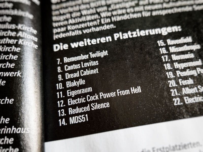 Blakylle beim Sonic Seducer Battle of the Bands unter den Top 10!