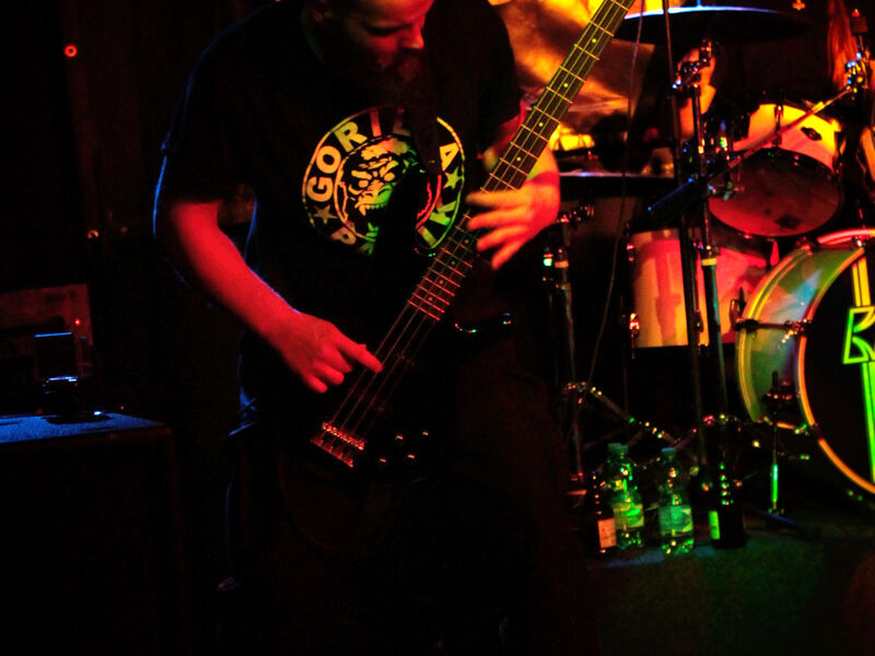 Live im JUZ Leer (Frank) Frank, Bassist der Pagan Black Metal Band Blakylle live im JUZ Leer