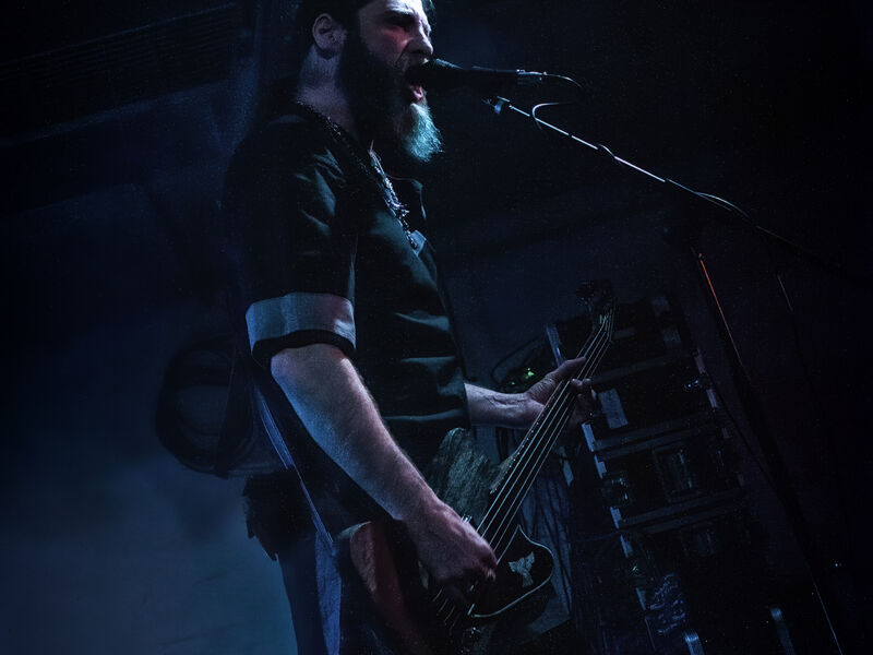 Live im Sojus 7 - Monheim (Albert) Albert, Bassist der Pagan Black Metal Band Blakylle live im Sojus 7 Monheim
