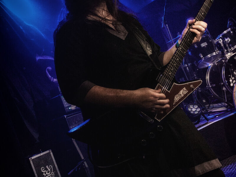 Live im Sojus 7 - Monheim (Sandro) Sandro, Gitarrist der Pagan Black Metal Band Blakylle live im Sojus 7 Monheim