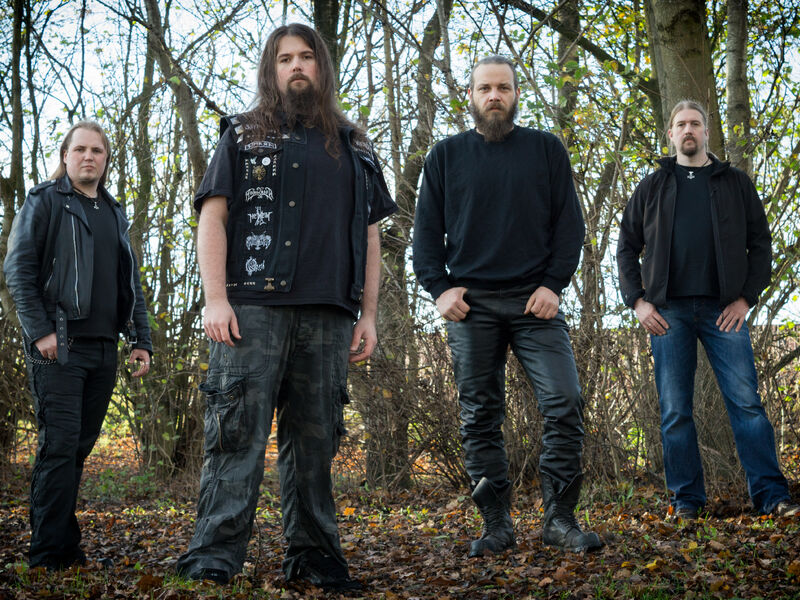 German pagan black metal band Blakylle - december 2015 (FLTR Flo, Sandro, Frank, Mumme)