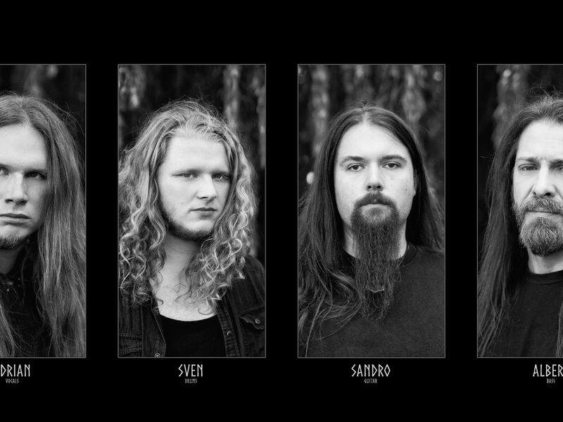 German pagan black metal band Blakylle - august 2017 (FLTR Adrian, Sven, Sandro, Albert)
