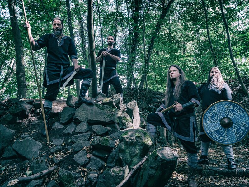 German pagan black metal band Blakylle - september 2020 (FLTR Albert, Alexander, Adrian, Sandro)